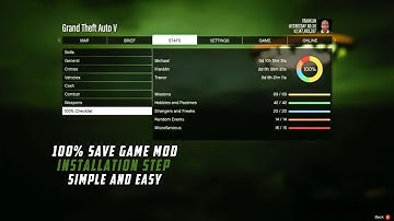 GTA 5 Offline - 100% Game Save | Complete All Missions | Unlock all Map | Complete Game