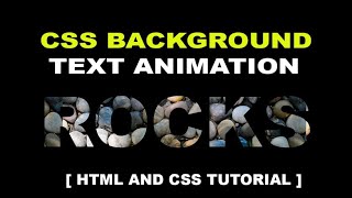 CSS Background Text Animation || Full Tutorial || GB CODERS HUB