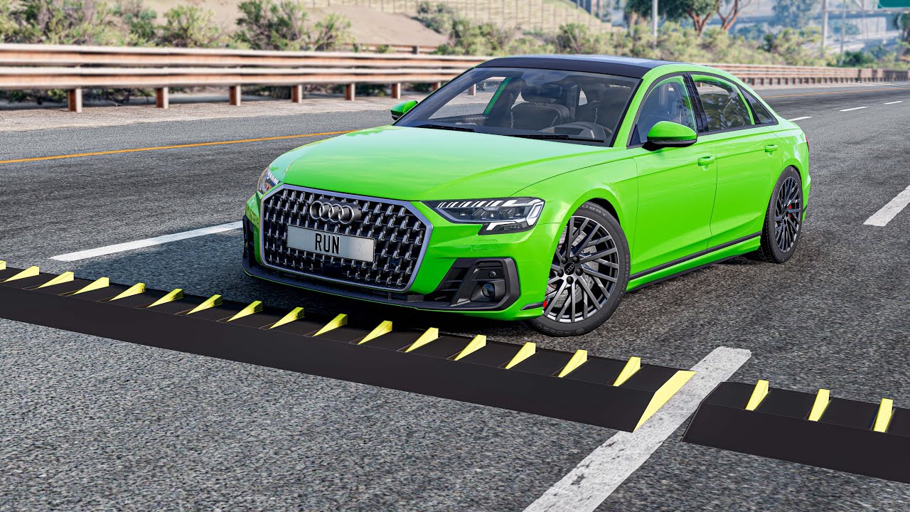 Cars vs Spike Strips BeamNG Drive Challenge Ends in Total Destruction!