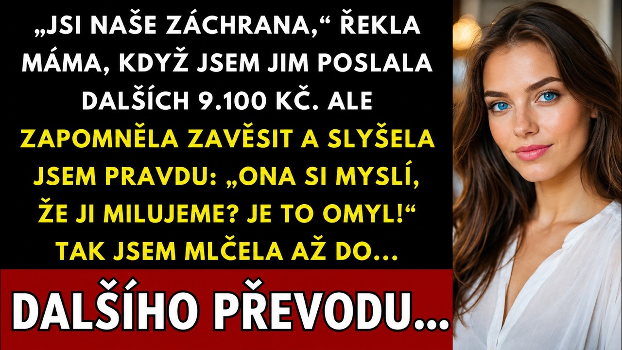 Seděla jsem u stolu, když mi máma volala, že teče dřez a potřebuje deset tisíc. Slíbila jsem, že je pošlu. Jenže hovor se nepřerušil – a já jsem zaslechla, co si o mně moje rodina skutečně myslí....