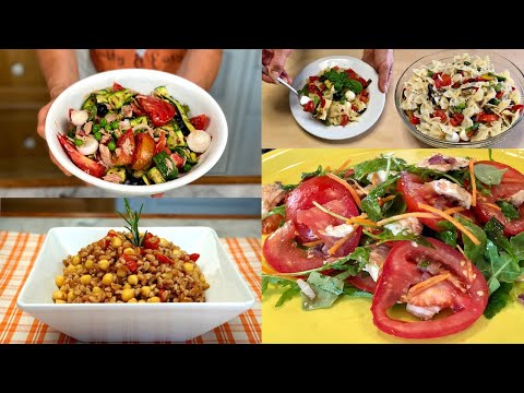 Video: Condimento Per Insalata Di Verdure E Pomodori Estivi