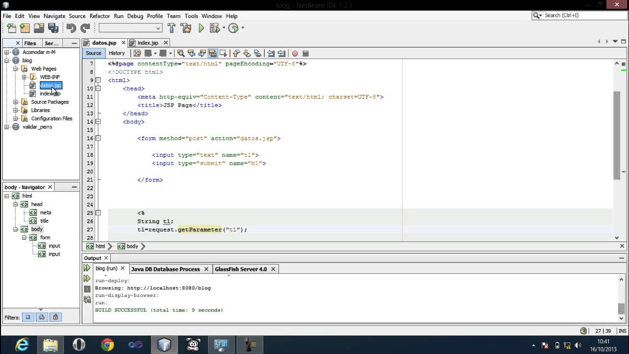 Pasar parametros de un jsp a otro jsp - YouTube