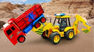 Mini tractor transporting | Radha Krishna Trolly | Project Spider Truck Rescue