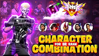 Br Rank Top 5 Best Character Combination For Grandmaster | Br Rank Push Tips and Tricks