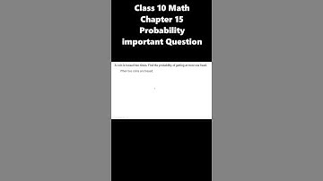 A coin is tossed two times. Find the probability of getting at most one head#shorts