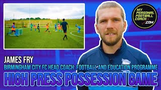 High Press Soccer Practice | Birmingham City Academy Training Session