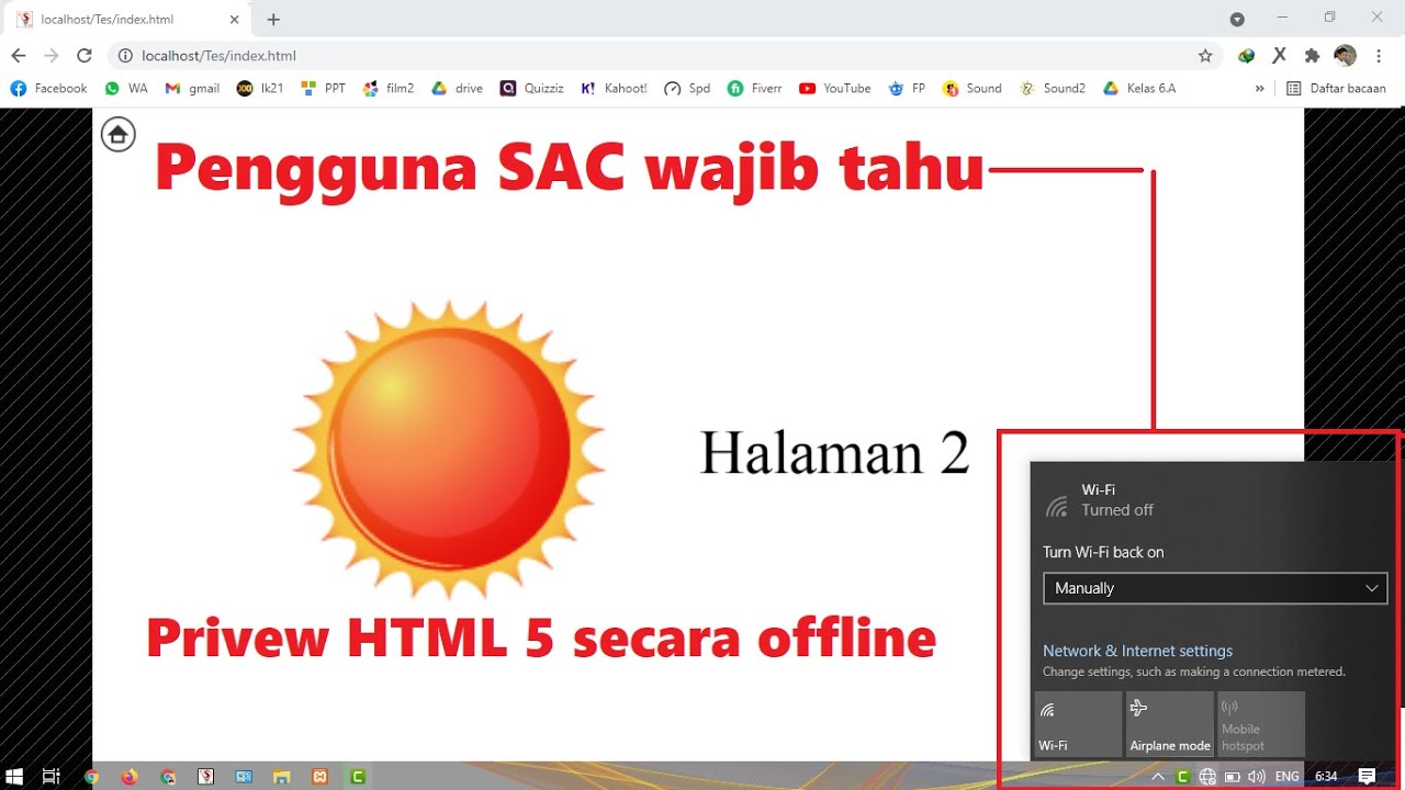 Cara privew output html5 project smart apps creator SAC secara offline ...