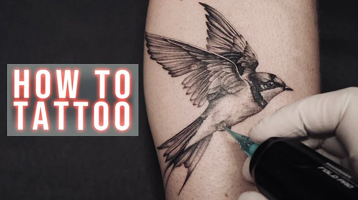 Tattoo Tutorial on Real Skin - How to Tattoo for Beginners 🦅