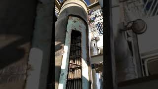 shell and tube chiller cut for maintenance inside view