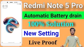 How To Solve Battery Drain Problem In Redmi Note 5 Pro | Redmi note 5 pro battery drain problem