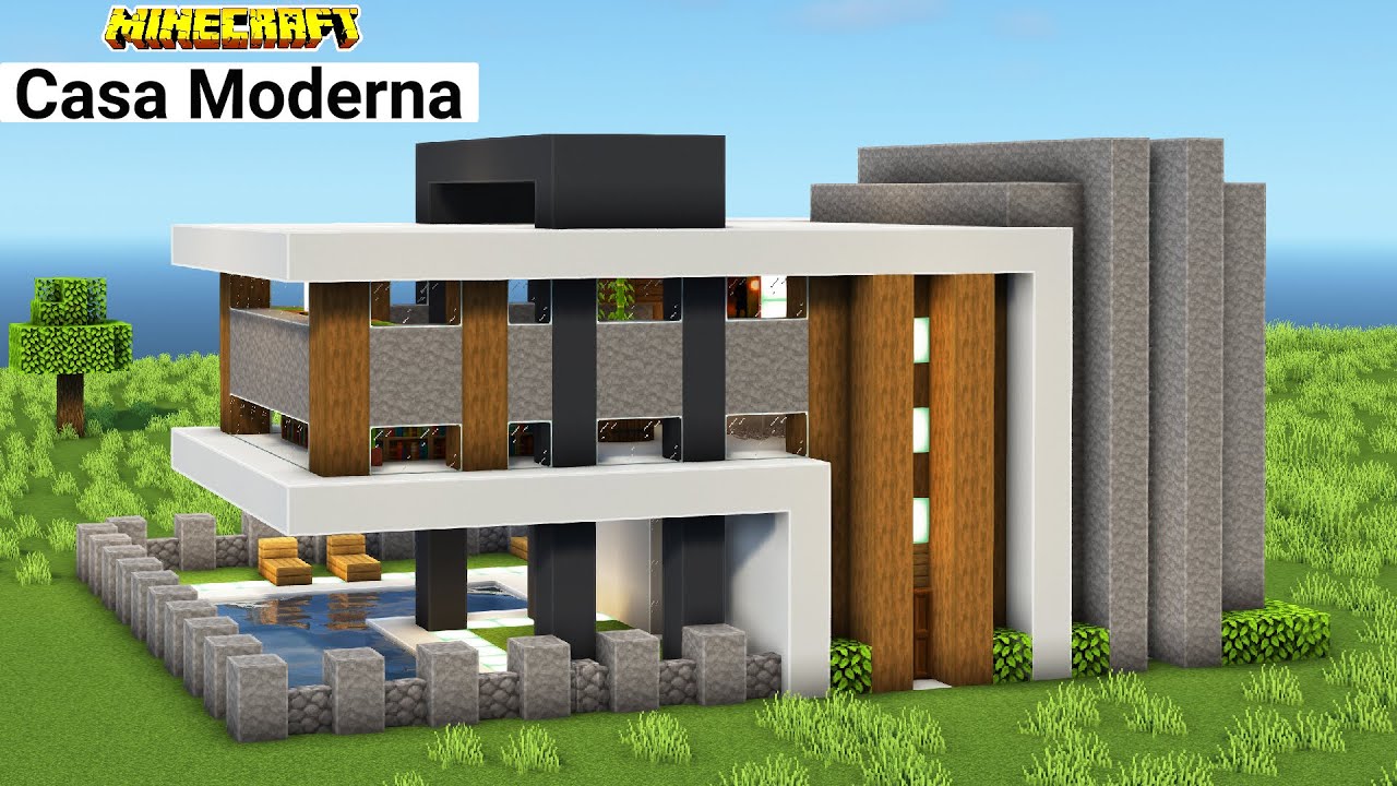 MoclisStudio - Casa Moderna de Madeira Minecraft Map