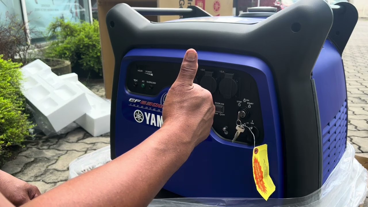 Coffee Machine running with JAPAN YAMAHA EF6300ISE SOUND PROOF