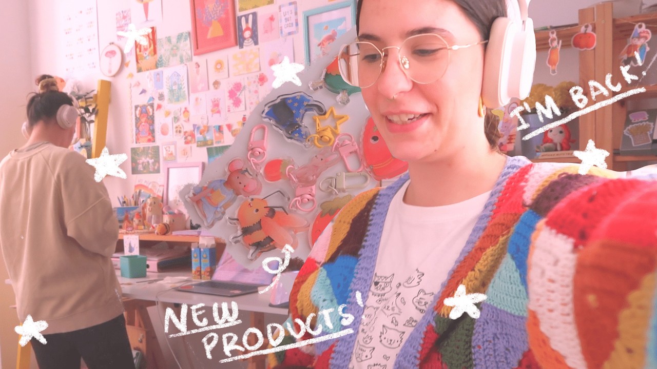 My small biz life ✨ New keychains, getting ready for MCM London & my experience!