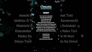 OMOTE SONG (lyrics) - Yuki Chiba | Japanese Rap Song #ytshorts #song #lyrics #songsnap