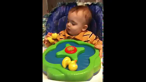 Ethan playing Duckie game