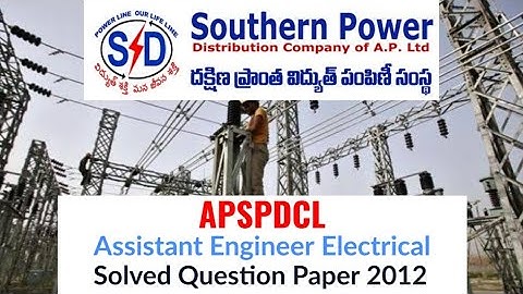 #APSPDCL_AE Electrical 2012-Solved Question Paper #mahatransco_ae #mahavitaran_ae #mahagenco_ae