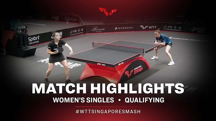 Sarah De Nutte vs Irina Ciobanu | WS | Singapore S...