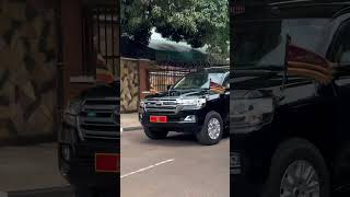 President Museveni Convoy Leaving Nakasero Residence