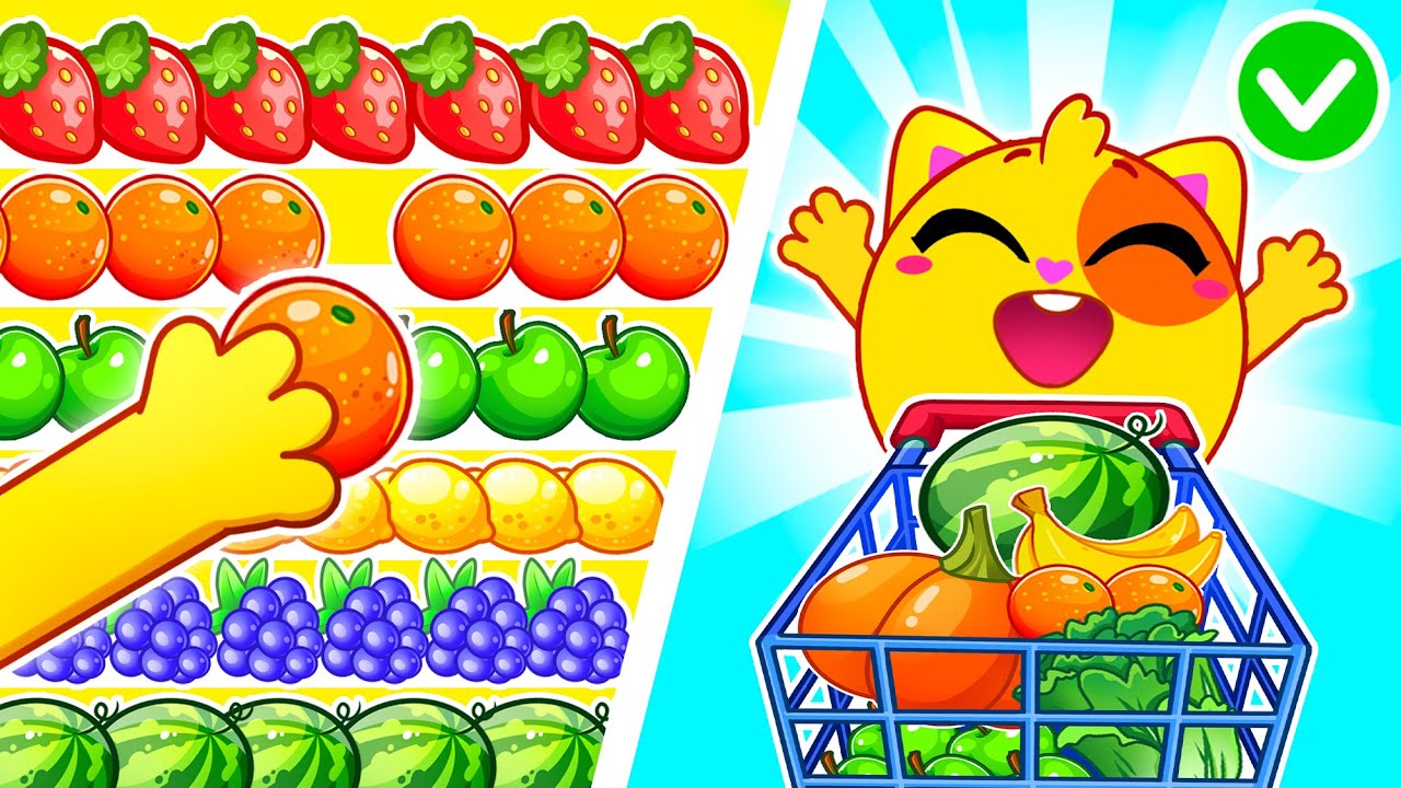Fruits for Kids🍎🍊🍇🍓🫐🍒🍍Funny Kids Songs & Nursery Rhymes♥️