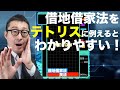 【借地借家法シーズン２　１−２】民法と借地借家法の関係をテトリスに例えて初心者向けにわかりやすく解説講義します。