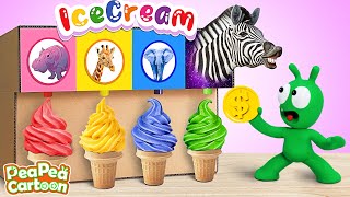 PeaPea and the Magical Ice Cream Vending Machine - Kid Learning - Pea Pea Cartoon