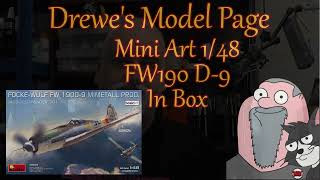 Mini Art FW 190 D-9  1/48th In Box