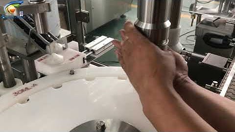 How to change samll capping head? V3 gorilla bottle filling machine