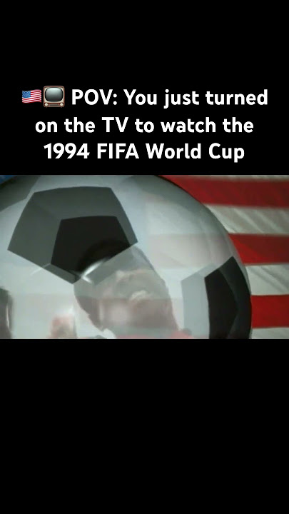 POV: You just turned on the TV to watch the 1994 FIFA World Cup