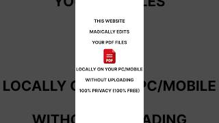 Stop Uploading Your PAN Card! Edit PDFs Locally 🚀 | DOCTIJORI
