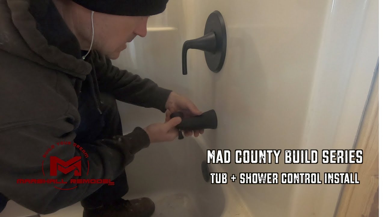 Tub + Shower Faucet Install YouTube