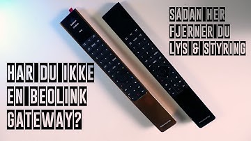 BOTF BeoRemote One - Hack, Hvordan fjerner man menupunkter