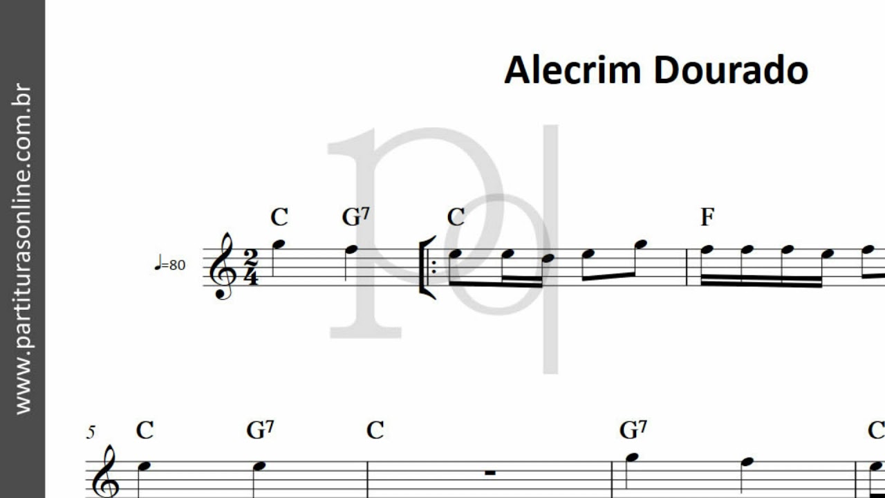 Letra Da Musica Alecrim Dourado — KERUSSO