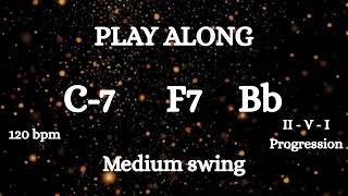 Backing Track ii–V–I en Bb Mayor | Medium Swing Jazz | Jazz Play Along