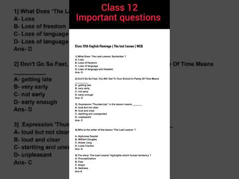 the last lesson