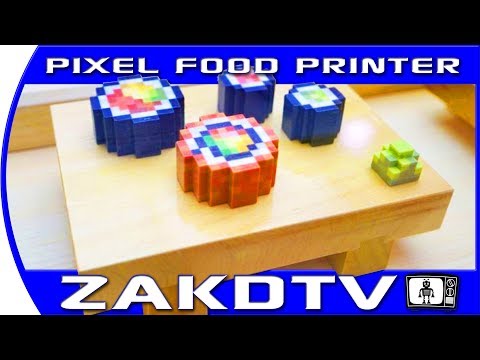 Pixel Food Printer debut at SXSW 2018. Open Meals 3D food printer does it all.