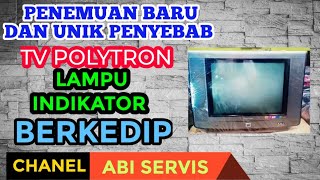 Cara memperbaiki tv Polytron lampu led berkedip kedip