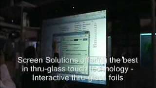 InfoComm 2010 - Screen Solutions Int. Thru Glass Touch Screens 2