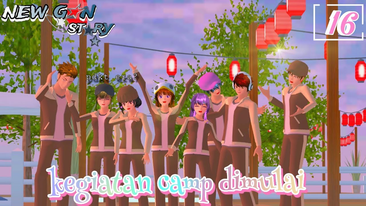 NEW GEN STORY ||  KEGIATAN CAMP DIMULAI || PDKT ERA😙 DRAMA SAKURA SCHOOL SIMULATOR 