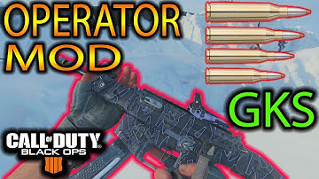 GKS OPERATOR MOD! Quad Shot SMG! (COD BO4 GKS gameplay)