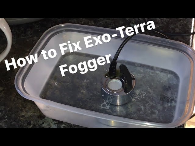 How To Fix Exo Terra Fogger Frog Tank Youtube