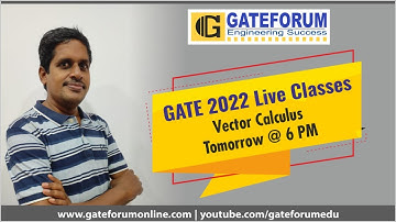 Live Session on Vector Calculus By Gupta Sir I Engineering Mathematics I GATE 2022