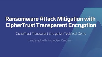 Mitigate Ransomware Attacks (simulated with KnowBe4 RanSim) using CipherTrust Transparent Encryption