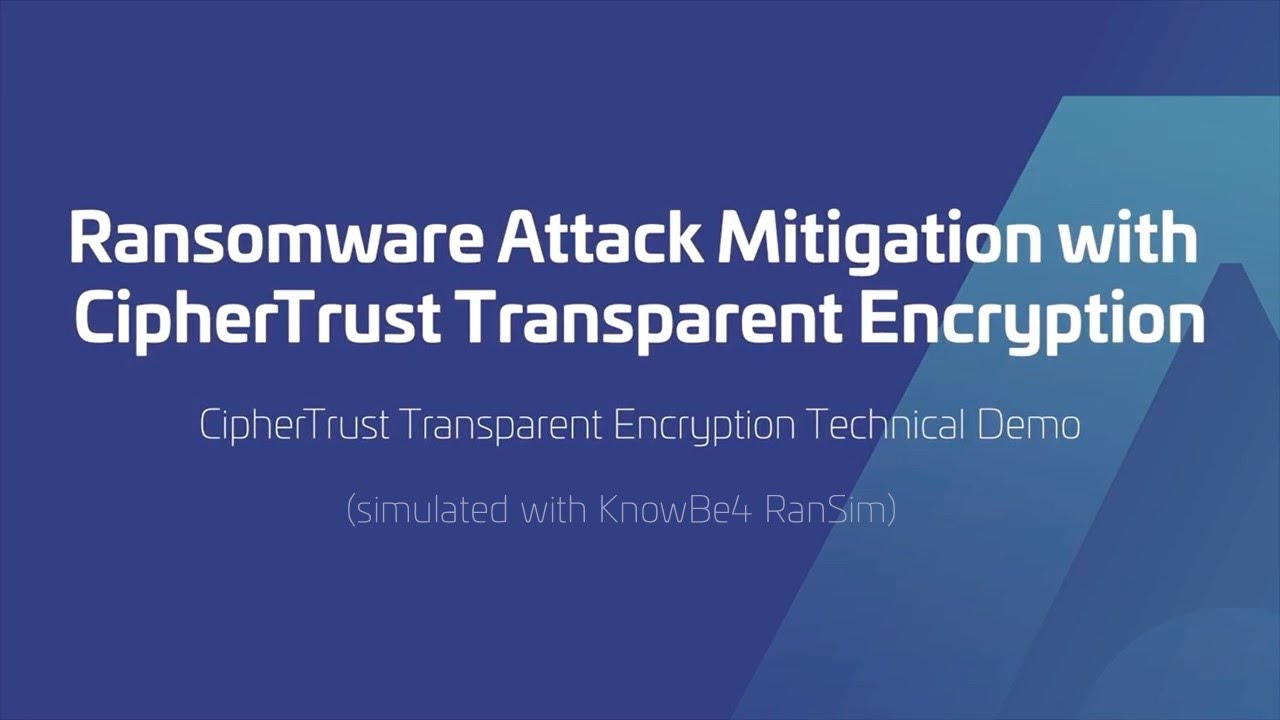 Mitigate Ransomware Attacks (simulated with KnowBe4 RanSim) using ...