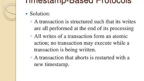 Timestamp ordering protocol - Two-phase locking protocol in DBMS  UGC NTA NET Computer Science