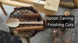 Spoon Carving - Finishing Cuts (Part 2) | Andy Spoons