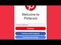 How To Create Pinterest Account