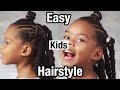 easy kids natural hairstyles for girls| bantu knot style