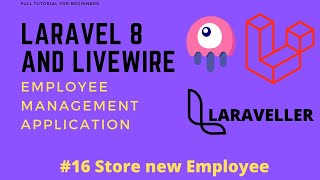 16 Laravel Livewire Tutorial - Employees Management Project - Employee Store with Modal