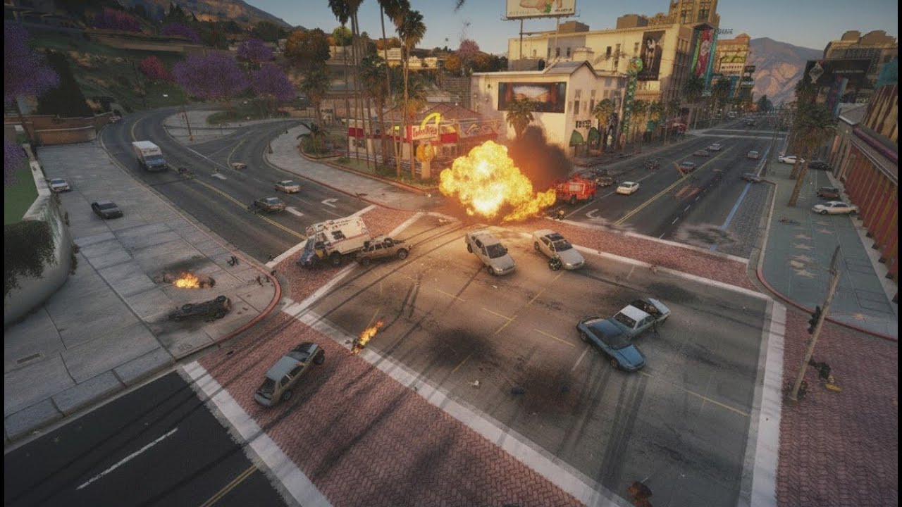 GTA V - Heart-Stopping Car CRASH Compilation - YouTube