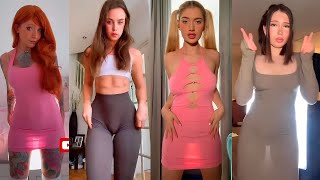 😱Transparent Dress Challenge😱[4K] Girls Without Underwear #34